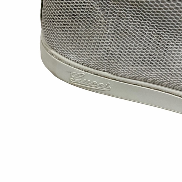 Gucci Dapper High Top Sneakers Nylon Suede Size 8.5 - Picture 6 of 13